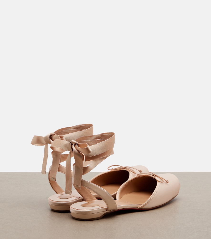 Cassia Lace Up Crêpe Flats