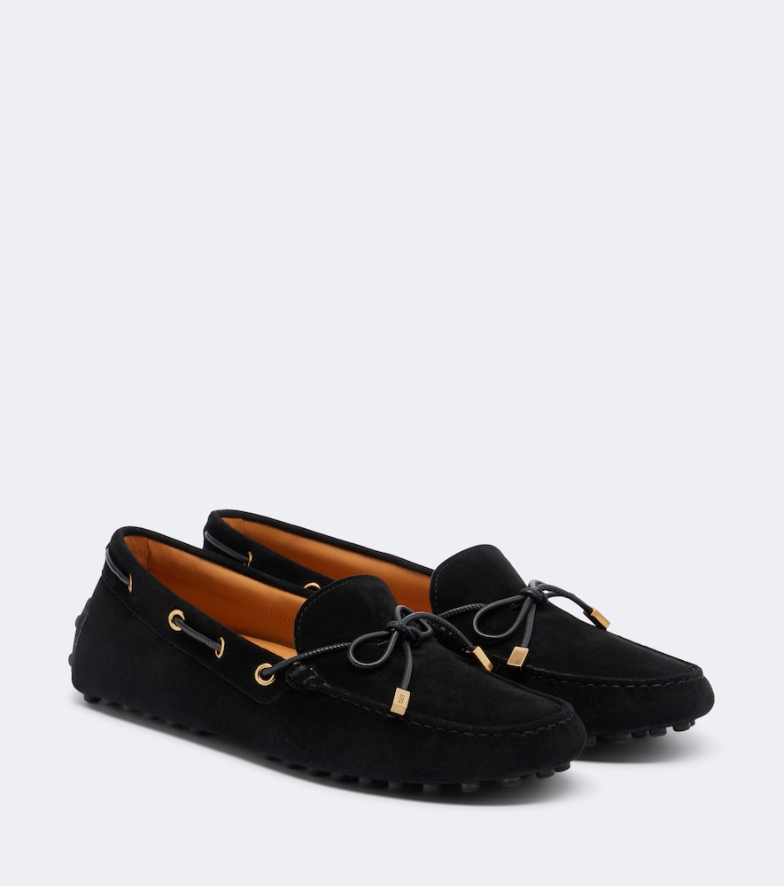 Bootsschuhe aus Veloursleder