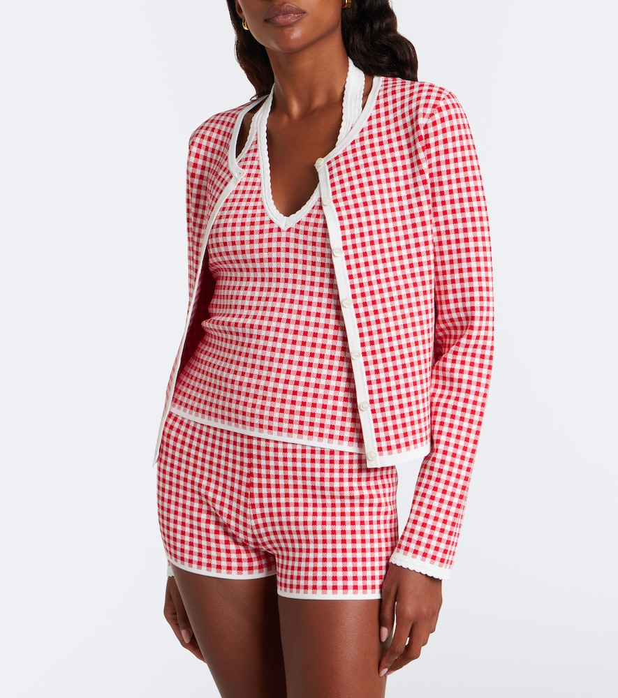 Micah Gingham Halterneck Top