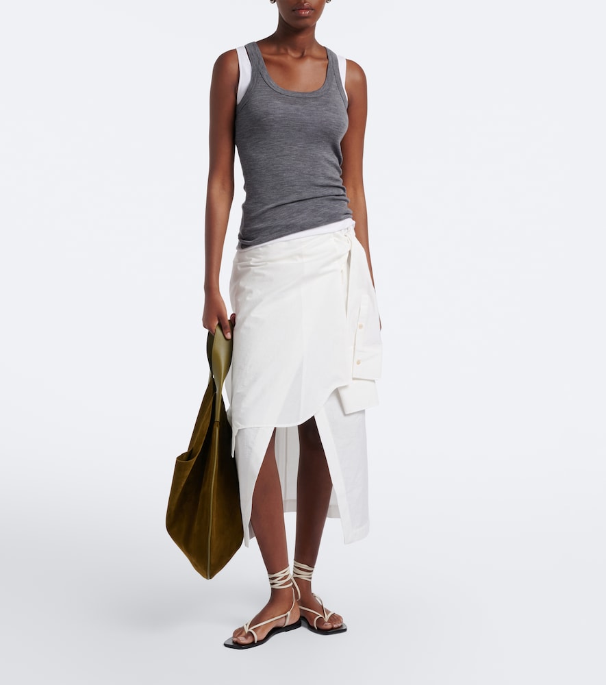 Róhe Asymmetric Cotton-Blend Midi