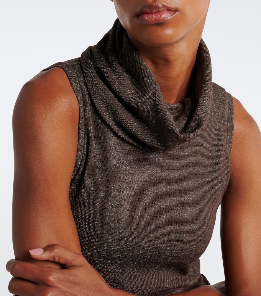 Wool-Blend Turtleneck Top