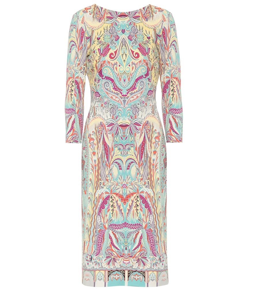 Printed stretchjersey midi dress by ETRO Coshio Online Shop