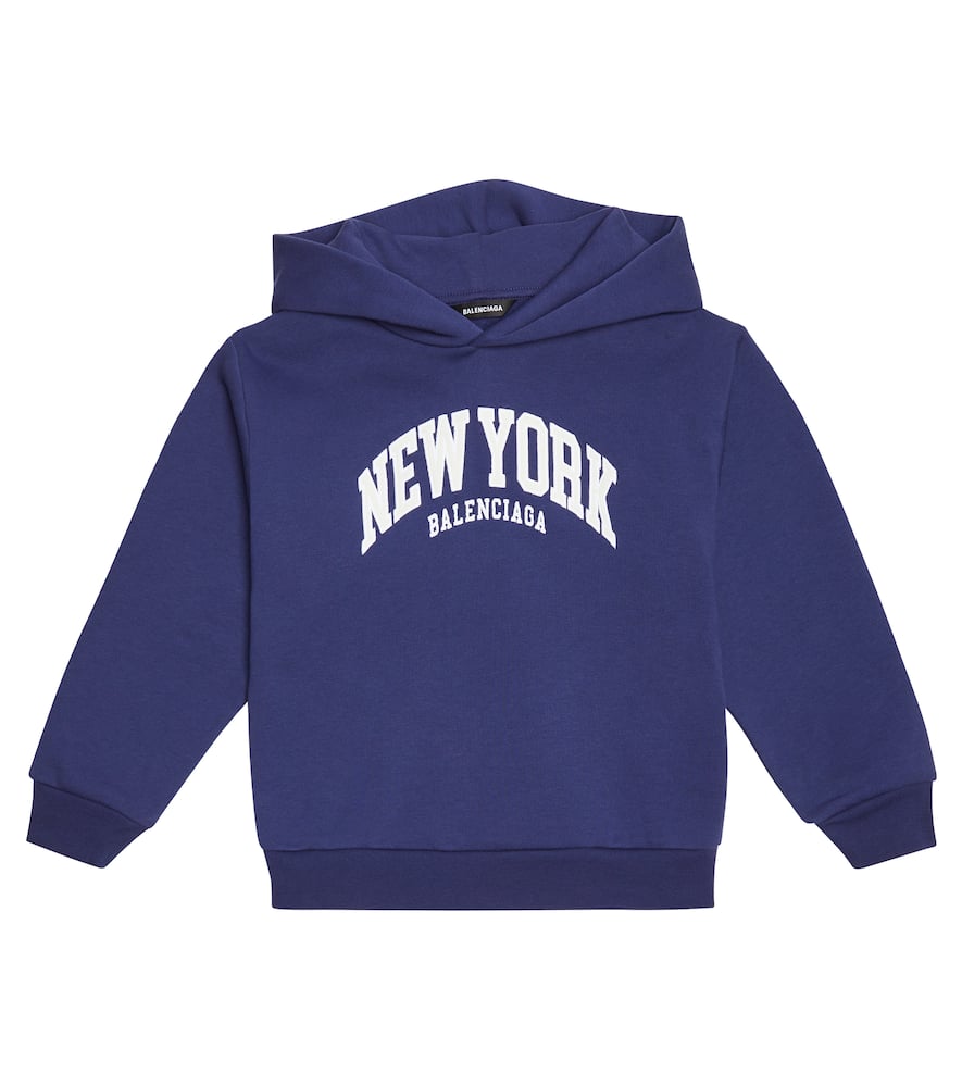 Balenciaga Kids Logo cotton hoodie