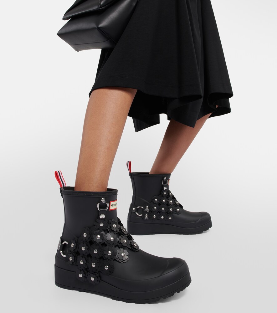 Noir Kei Ninomiya x Hunter chain-embellished rubber rain boots