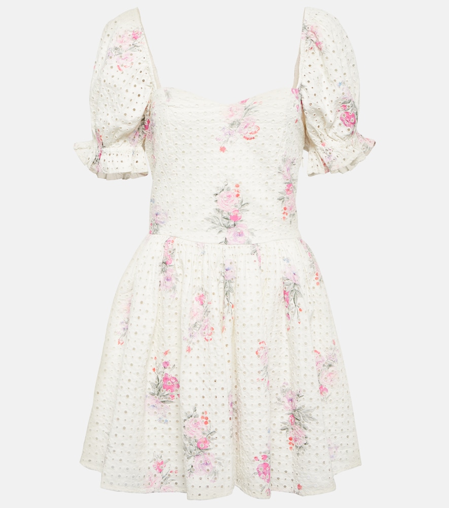 Loveshackfancy Altima Floral Cotton Minidress