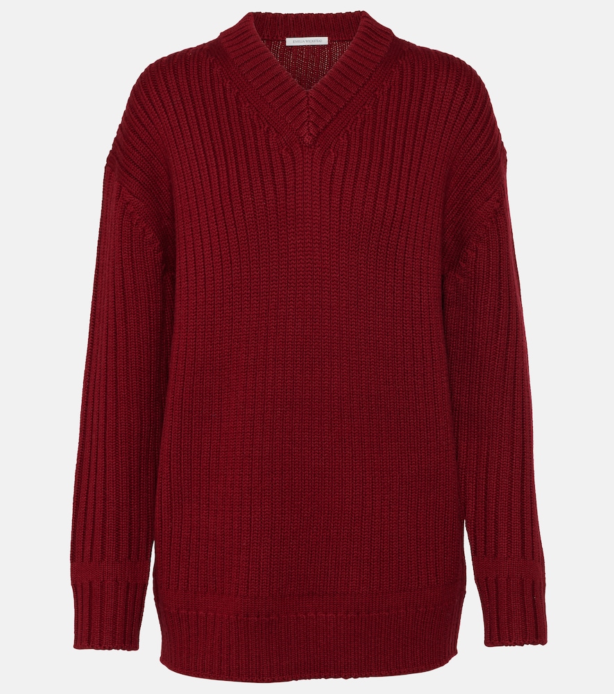 Emilia Wickstead Ribbed Knit Wool Sweater