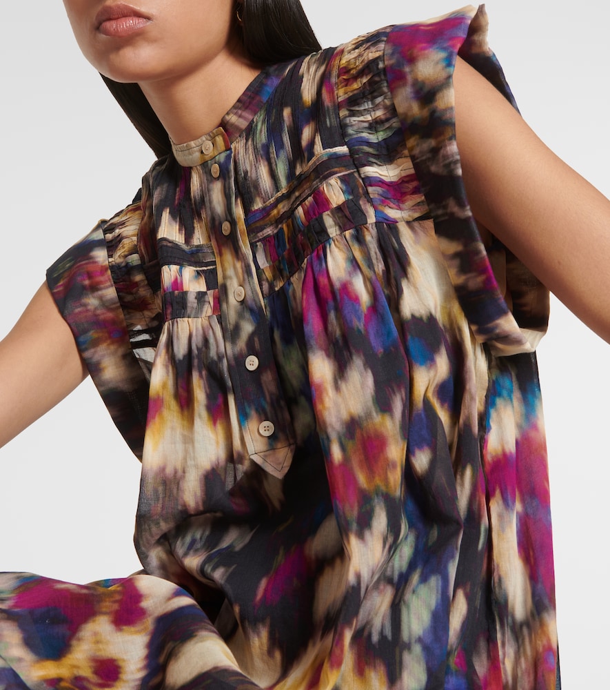  Marant Etoile Marant Etoile Minikleid Leaza Aus Baumwolle 