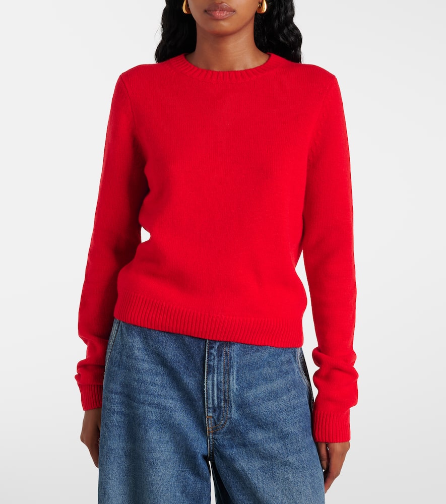 Khaite Diletta Cashmere Sweater In Red