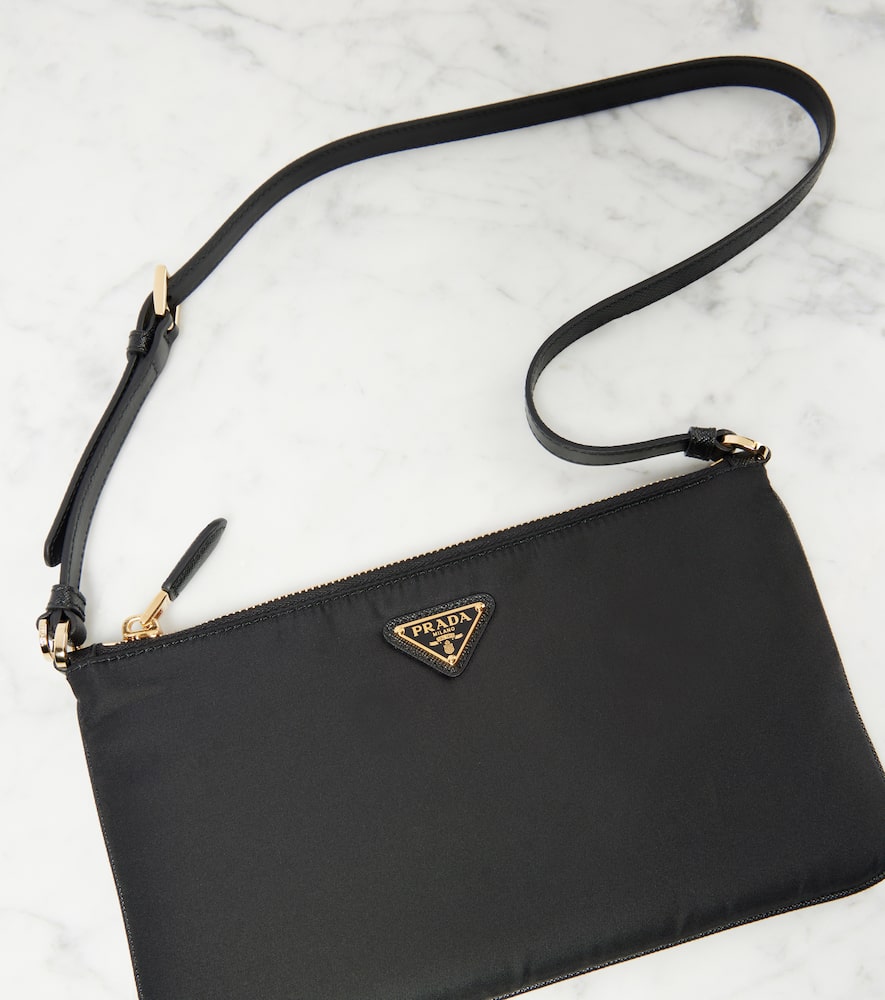 Prada Bowling Shouder Bag In Black