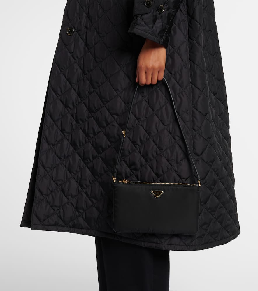 Prada Bowling Shouder Bag In Black