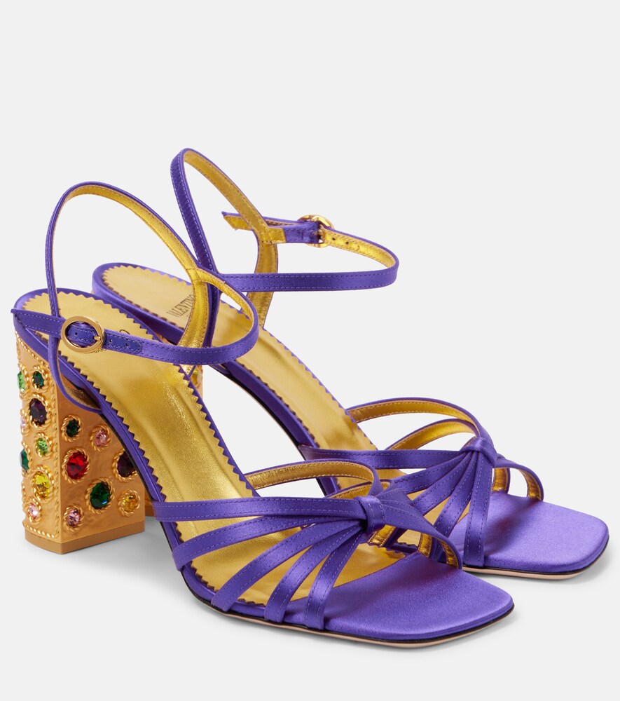 Valentino Garavani Preshoes 90 embellished satin sandals