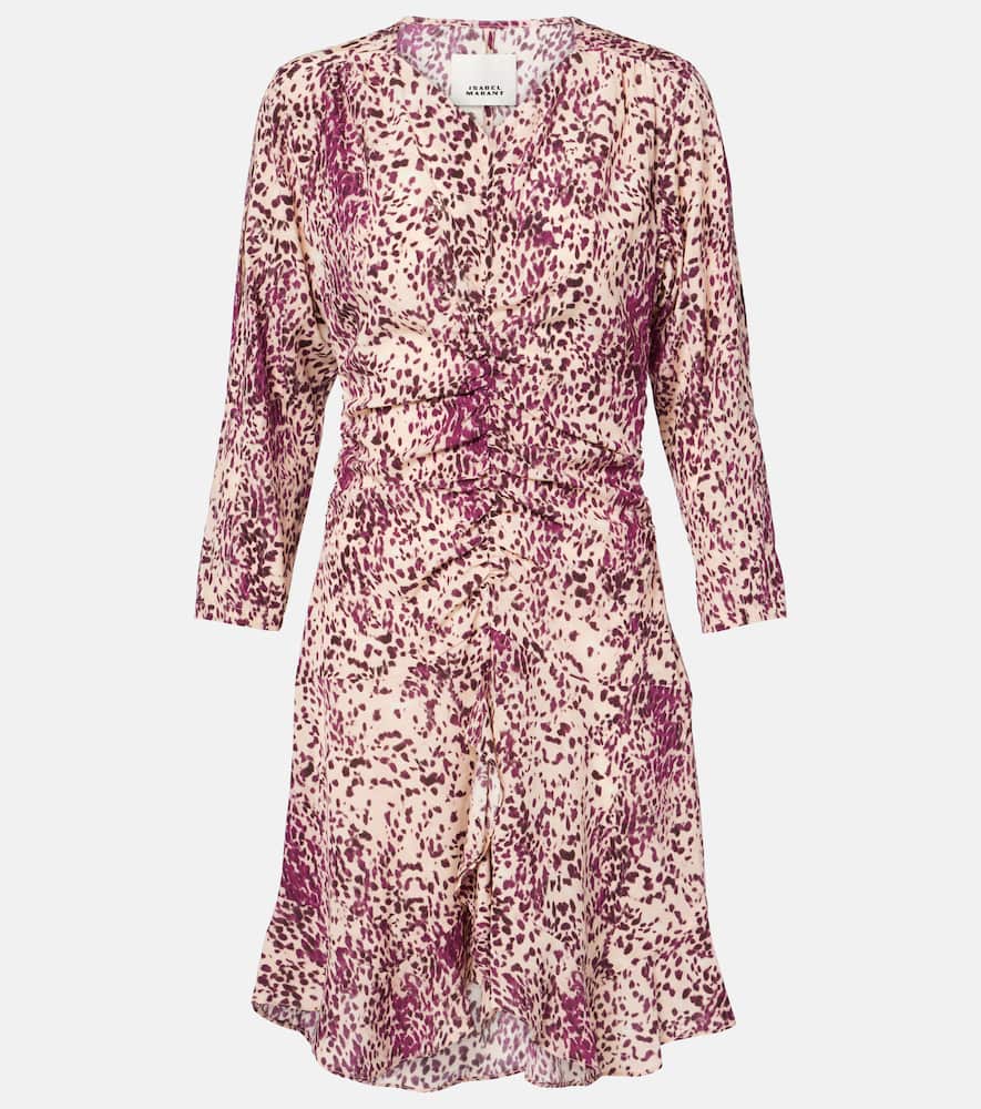 Isabel Marant Octavia Mini Dress In Multicoloured