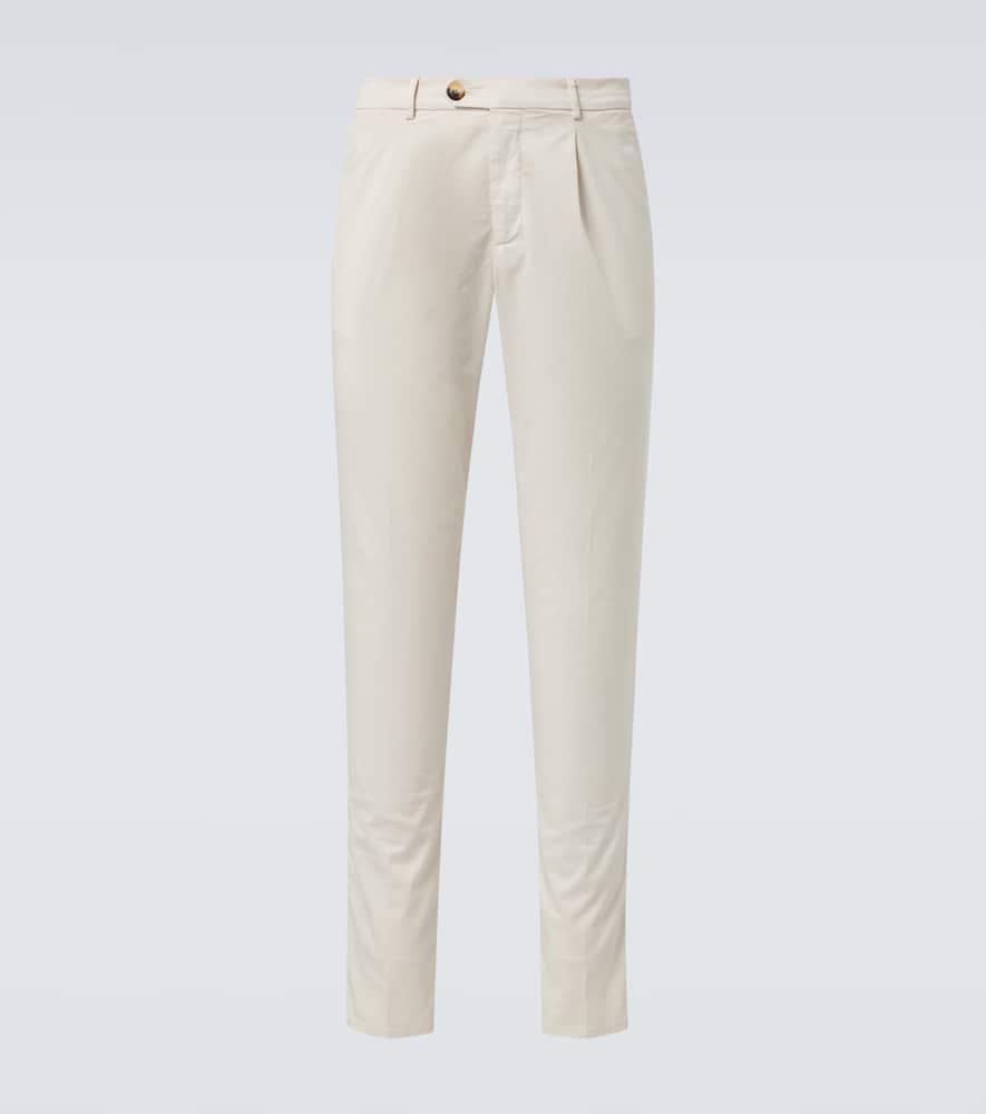 Brunello Cucinelli Pleated Details Casual Pants In White
