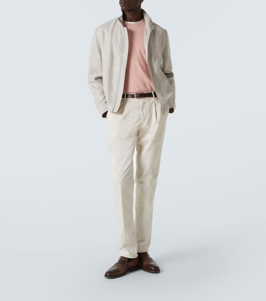 Brunello Cucinelli Pleated Details Casual Pants In White