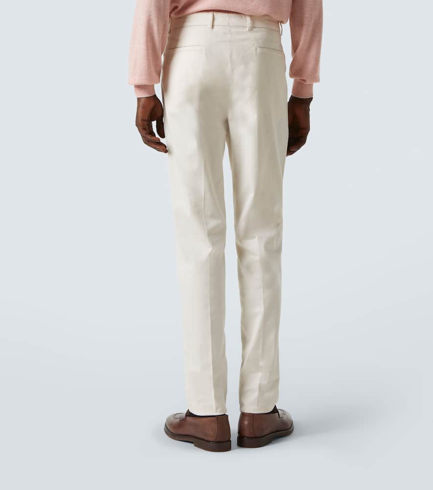 Brunello Cucinelli Pleated Details Casual Pants In White
