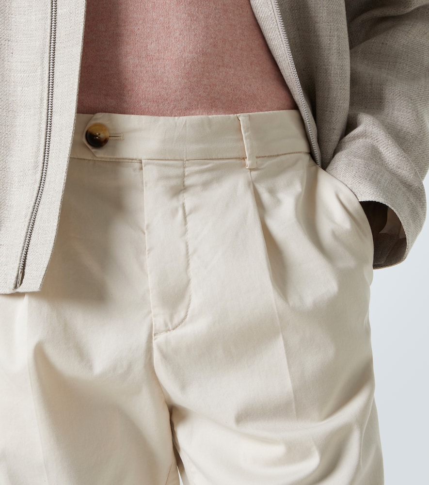 Brunello Cucinelli Pleated Details Casual Pants In White