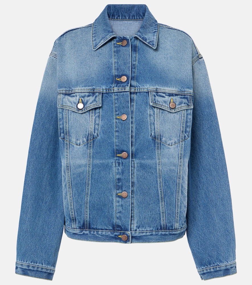 Prada Oversized Denim Jacket In Blue