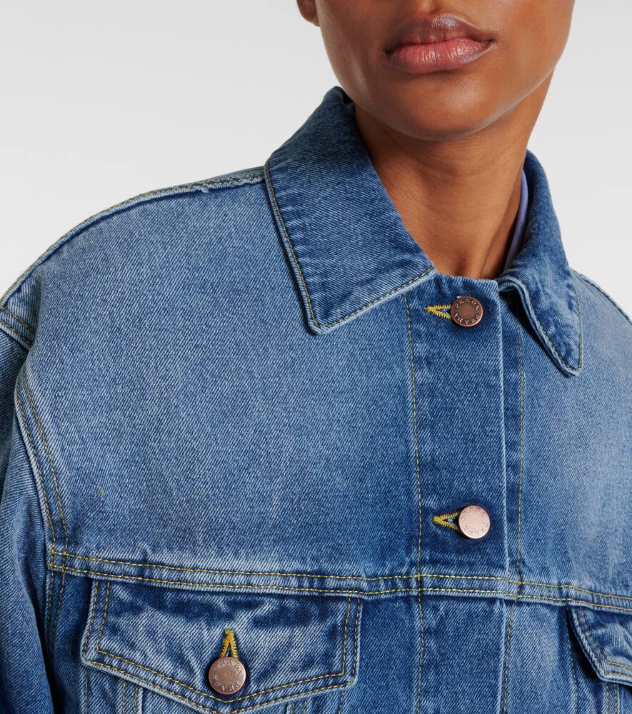 Prada Oversized Denim Jacket In Blue