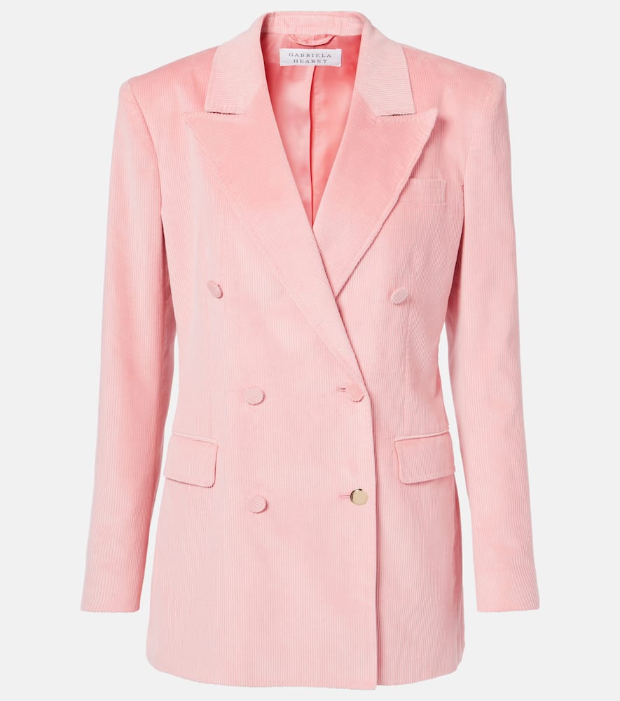 Gabriela Hearst Gavin Cotton Corduroy Blazer In Pink