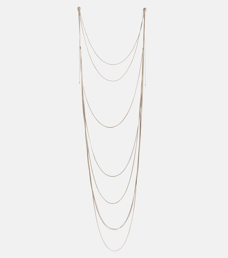 Alaïa Chain necklace earrings