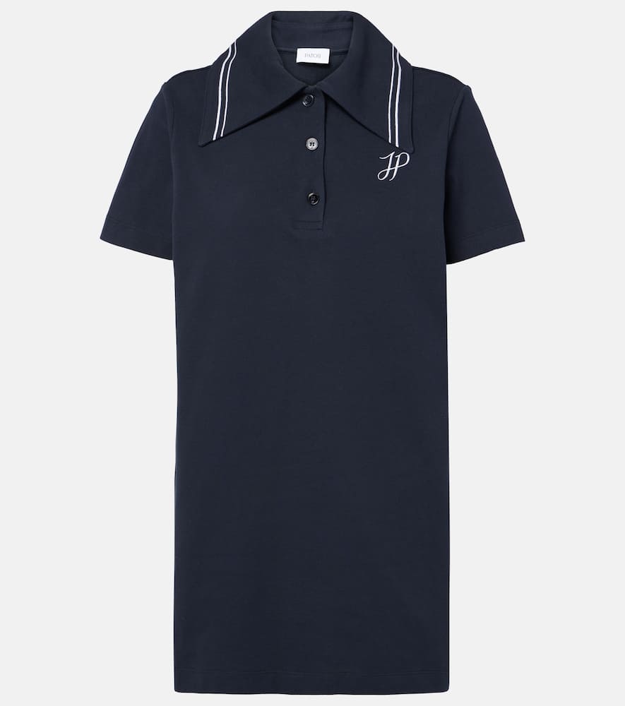夏にピッタリ ★ PATOU Logo cotton pique polo dress Patou Logo Cotton Piqué Polo Dress In Blue | ModeSens