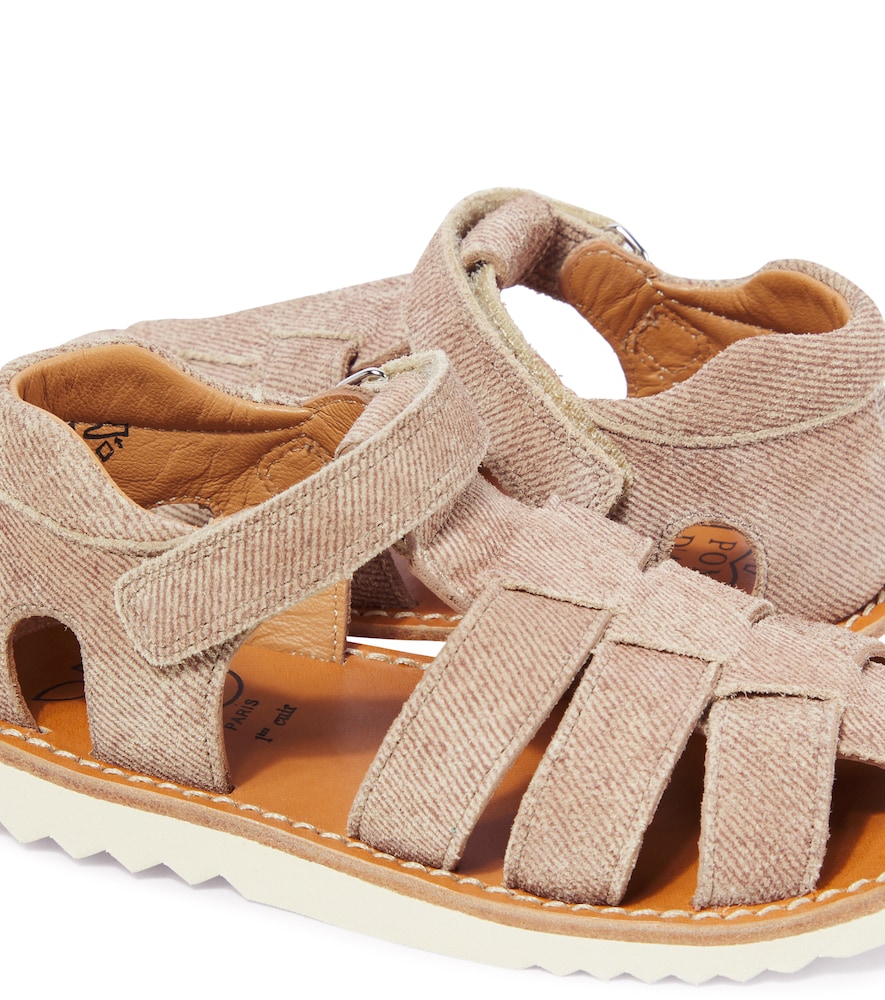  Pom D'api Pom D'api Waff Papy Denim Fisherman Sandals 