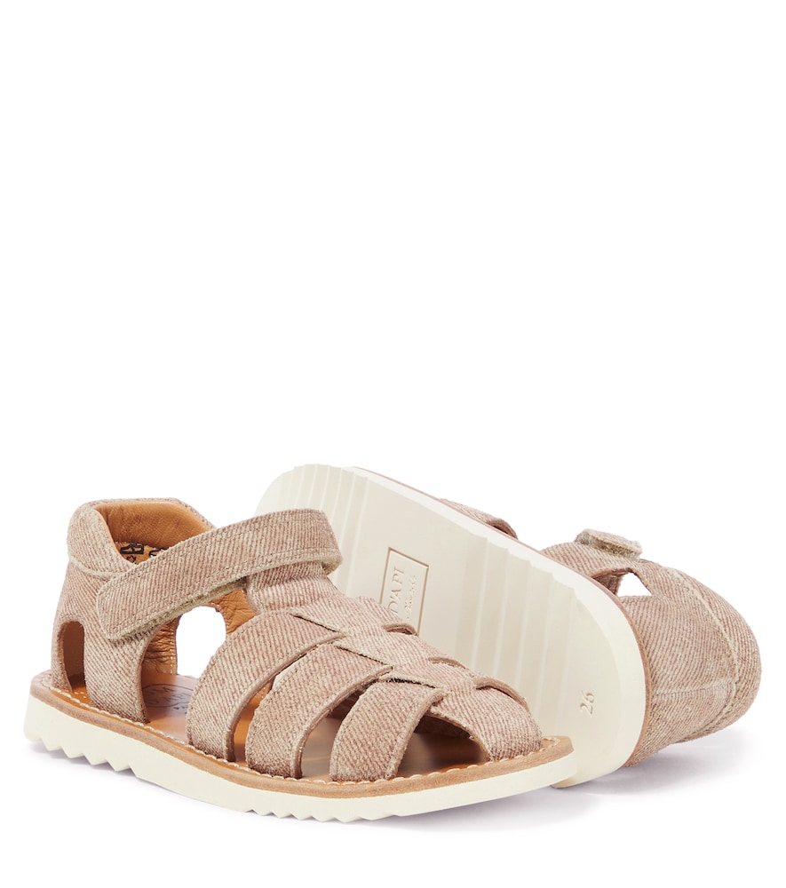  Pom D'api Pom D'api Waff Papy Denim Fisherman Sandals 