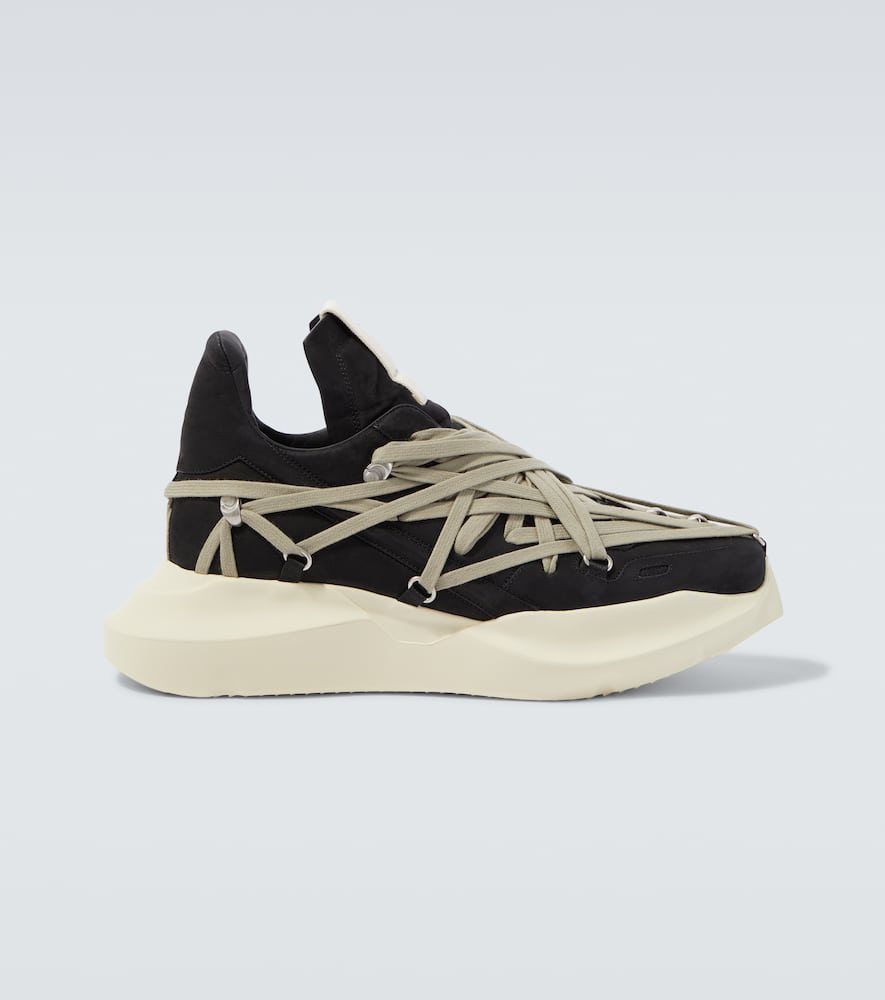 Rick Owens Megalace Sneakers In Black