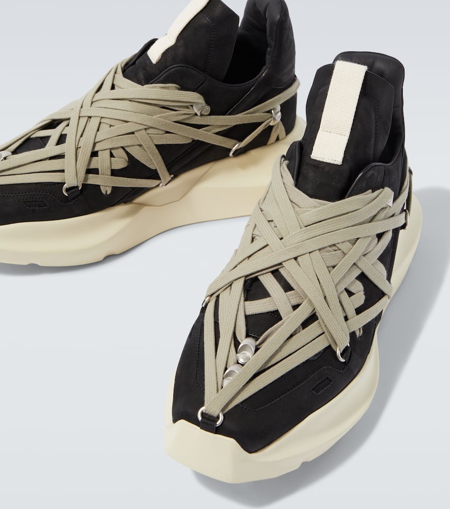 Rick Owens Megalace Sneakers In Black