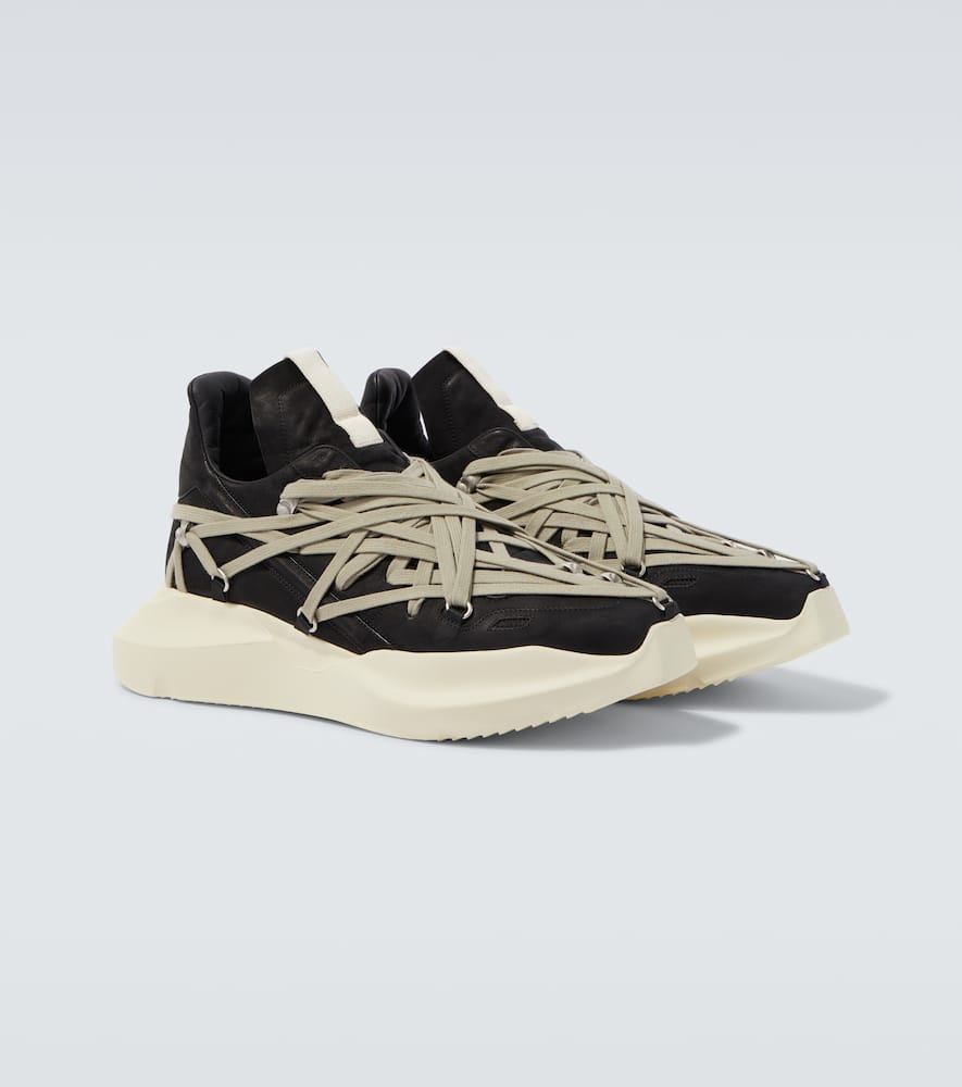 Rick Owens Megalace Sneakers In Black