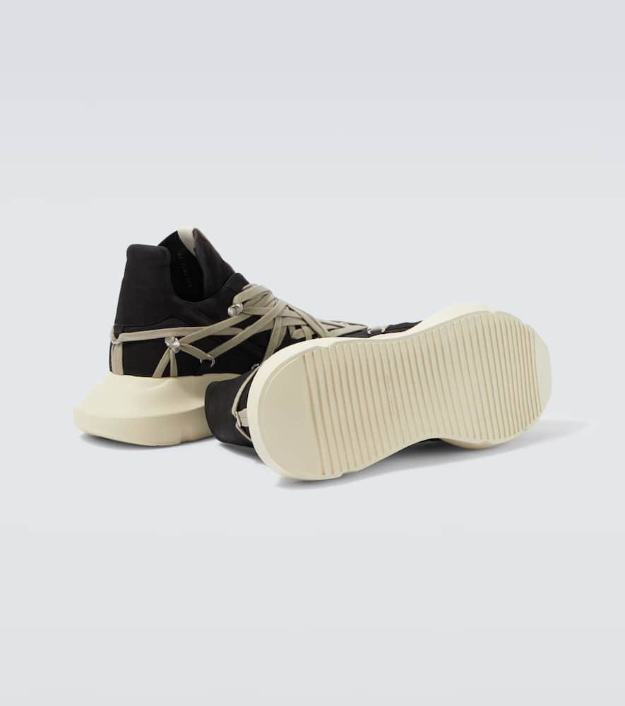 Rick Owens Megalace Sneakers In Black