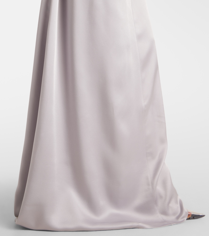  Stella Mccartney Stella Mccartney Verzierte Robe Aus Satin 