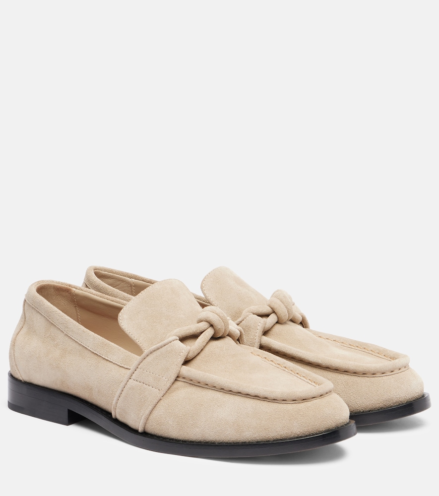 Bottega Veneta Astaire Knot suede loafers