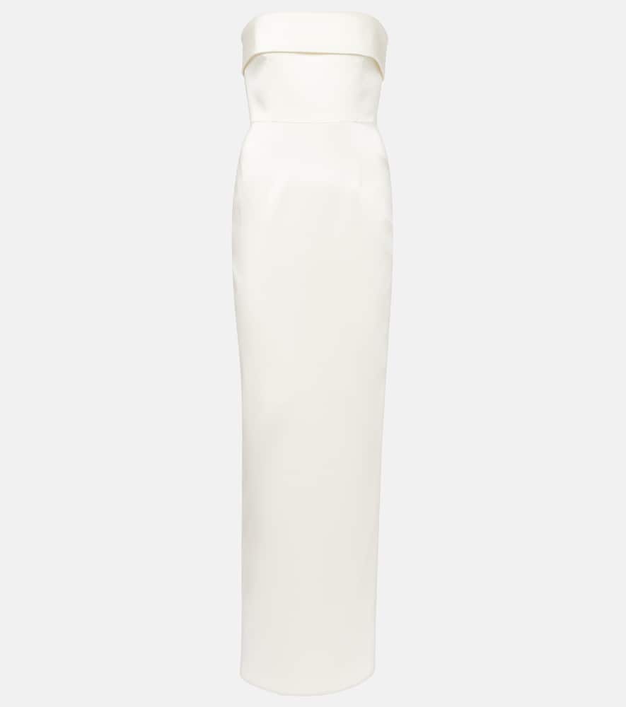 Bridal Rhea satin strapless gown