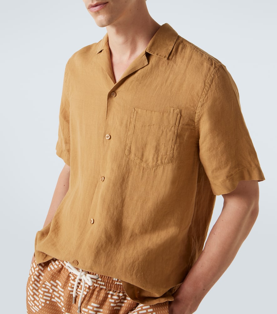 Frescobol Carioca Angelo linen bowling shirt