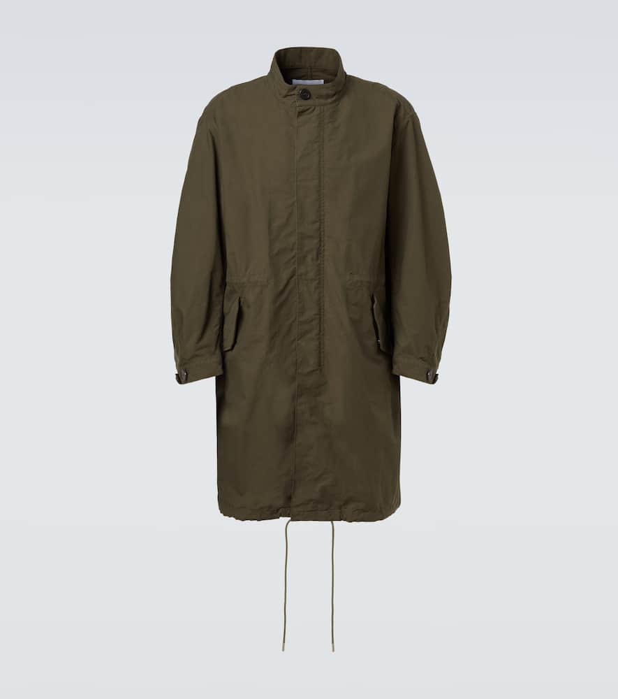 Givenchy Stamp Cotton-blend Raincoat In Green