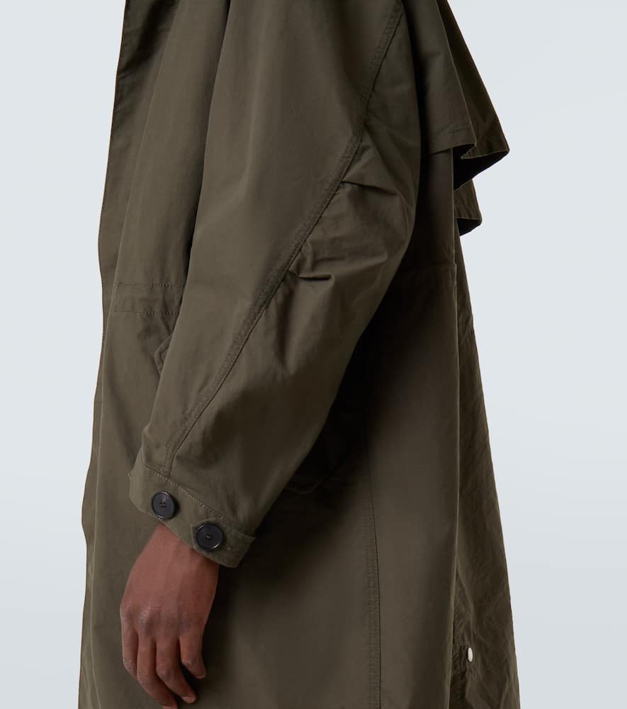 Givenchy Stamp Cotton-blend Raincoat In Green