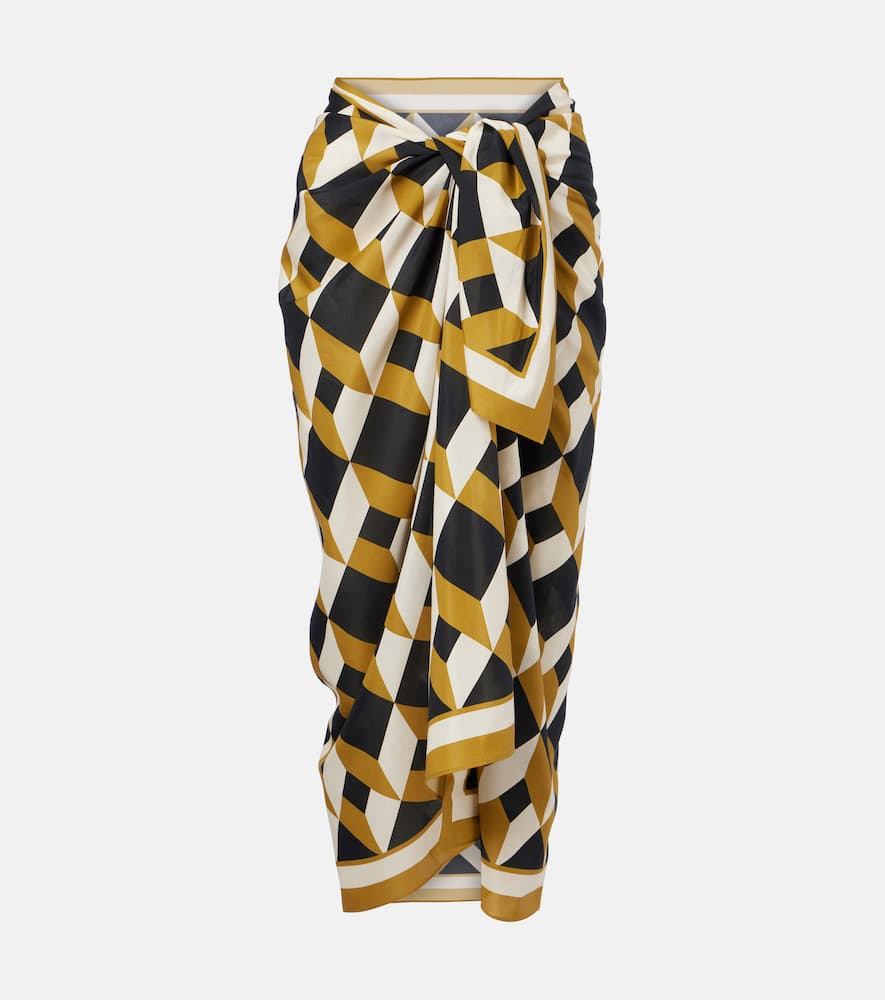 Vibration cotton and silk beach cover-up