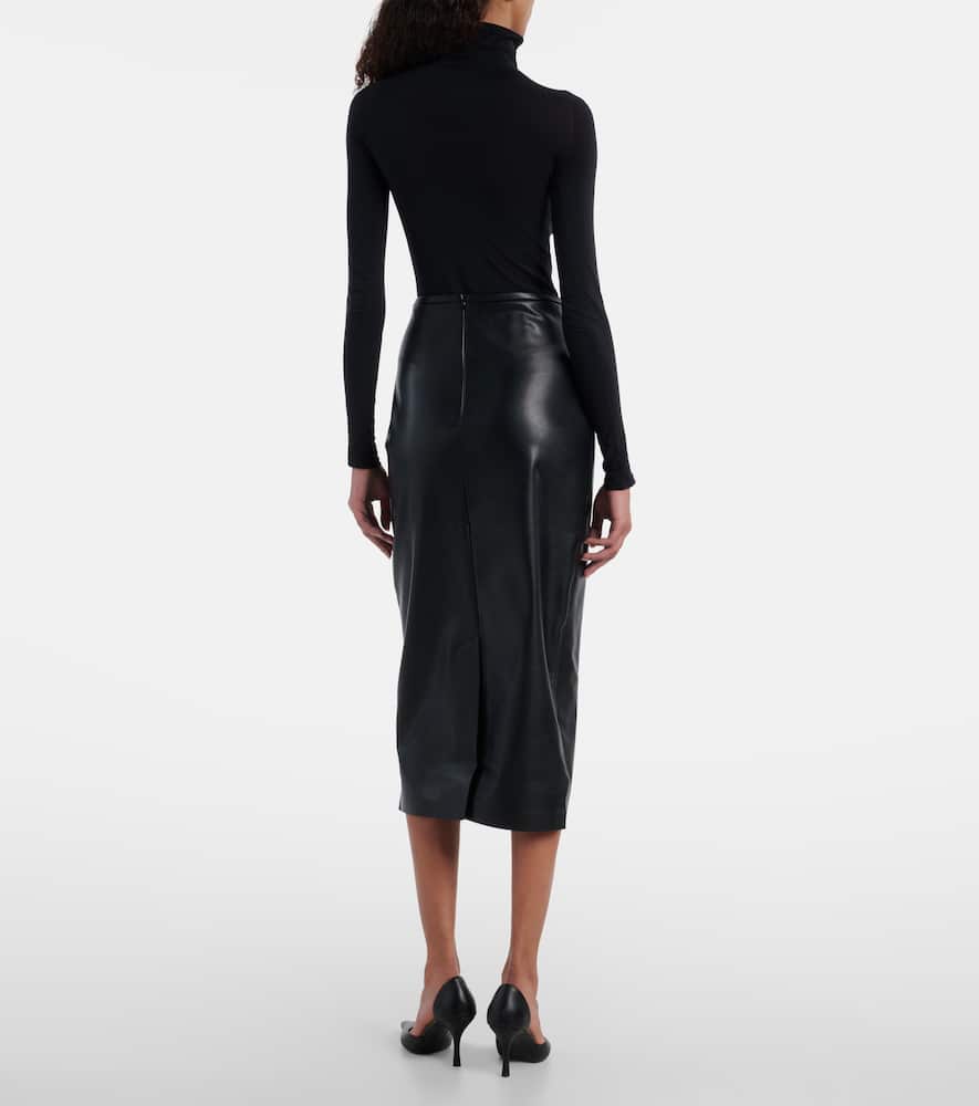 Norma Kamali Straight Skirt To Midcalf In Black