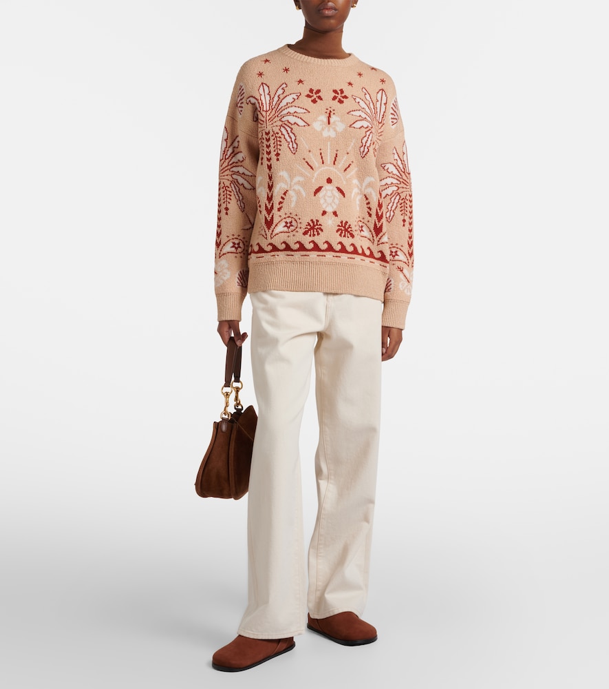 Alanui Echoes Of The Island wool and cotton sweater