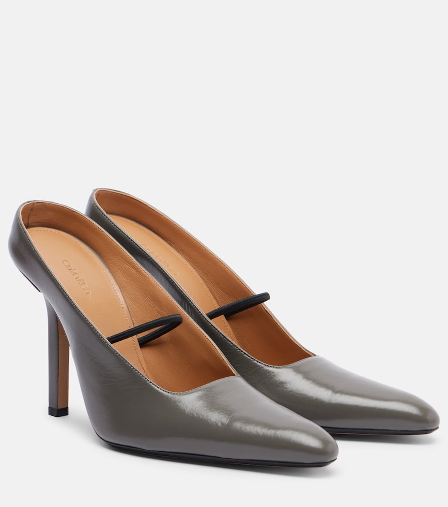 Calvin Klein Suki Leather Pumps In Multi