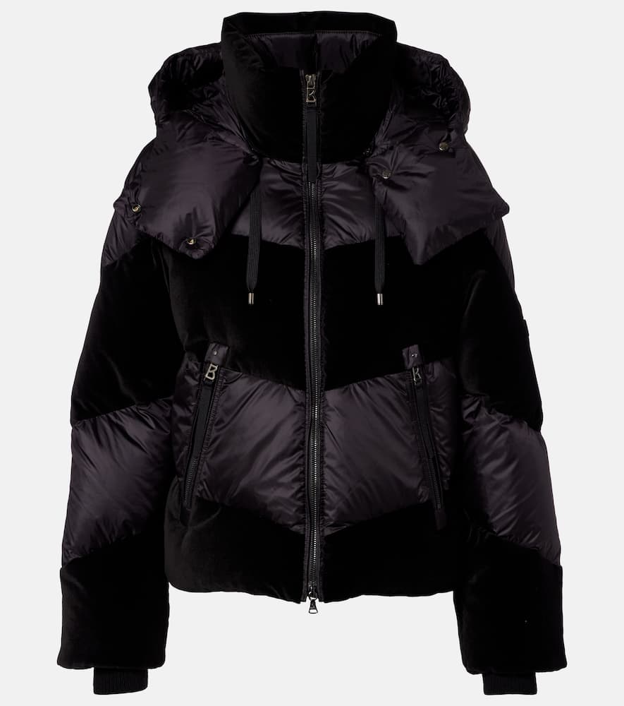 Bogner Cathy Hooded Panelled Jacket In Black