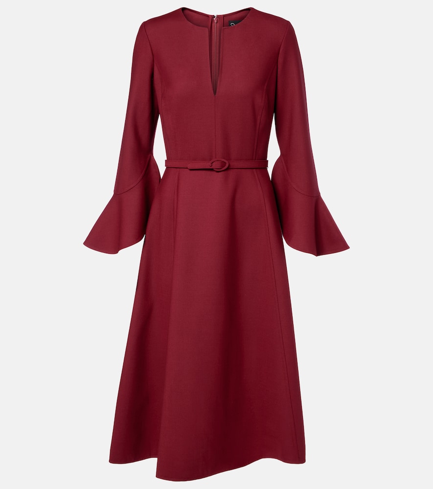 Oscar de la Renta Wool-blend midi dress