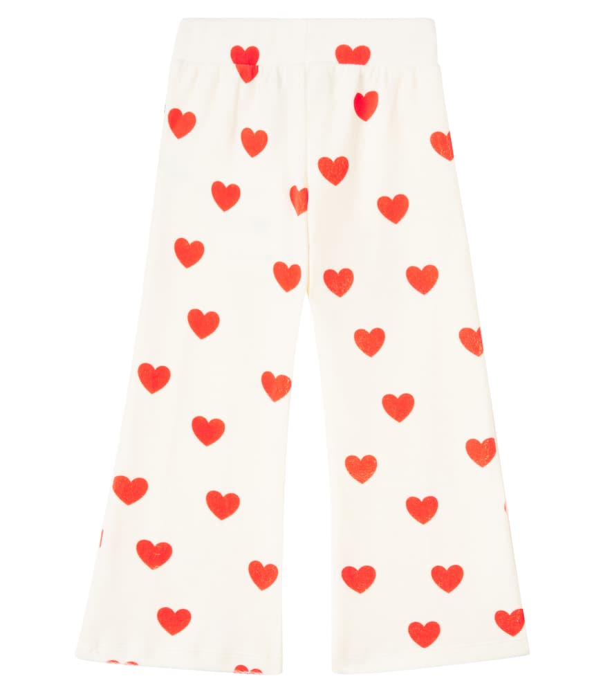 Mini Rodini Printed Cotton-blend Flared Pants In Multi