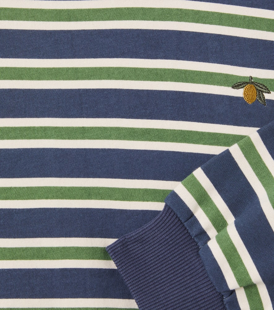 Konges Slojd Konges Sløjd Spotty Striped Cotton Polo Shirt In Blue