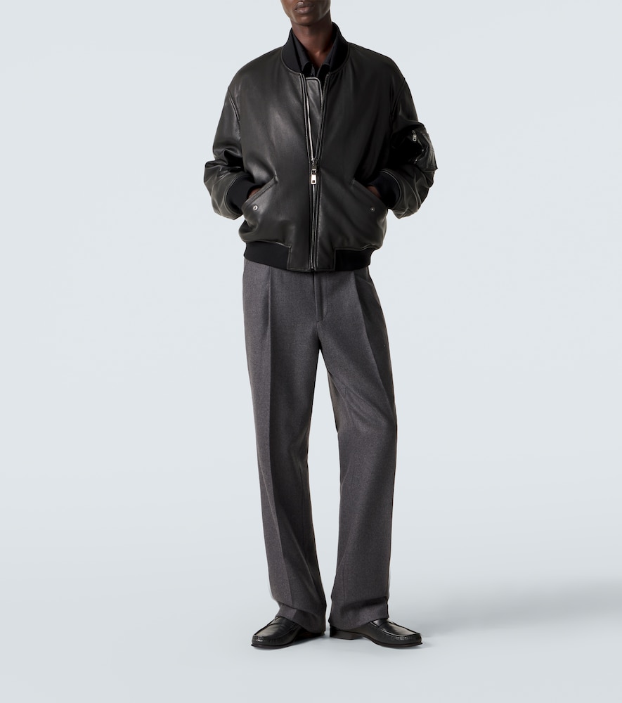  Dolce&gabbana Dolce&gabbana Leather Bomber Jacket 