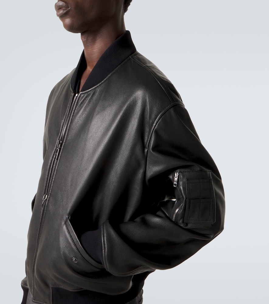 Dolce&Gabbana Leather Bomber Jacket