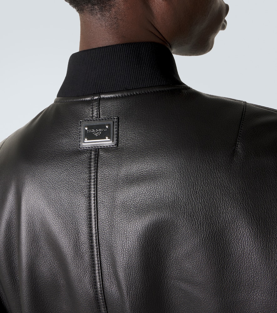 Dolce&Gabbana Leather Bomber Jacket