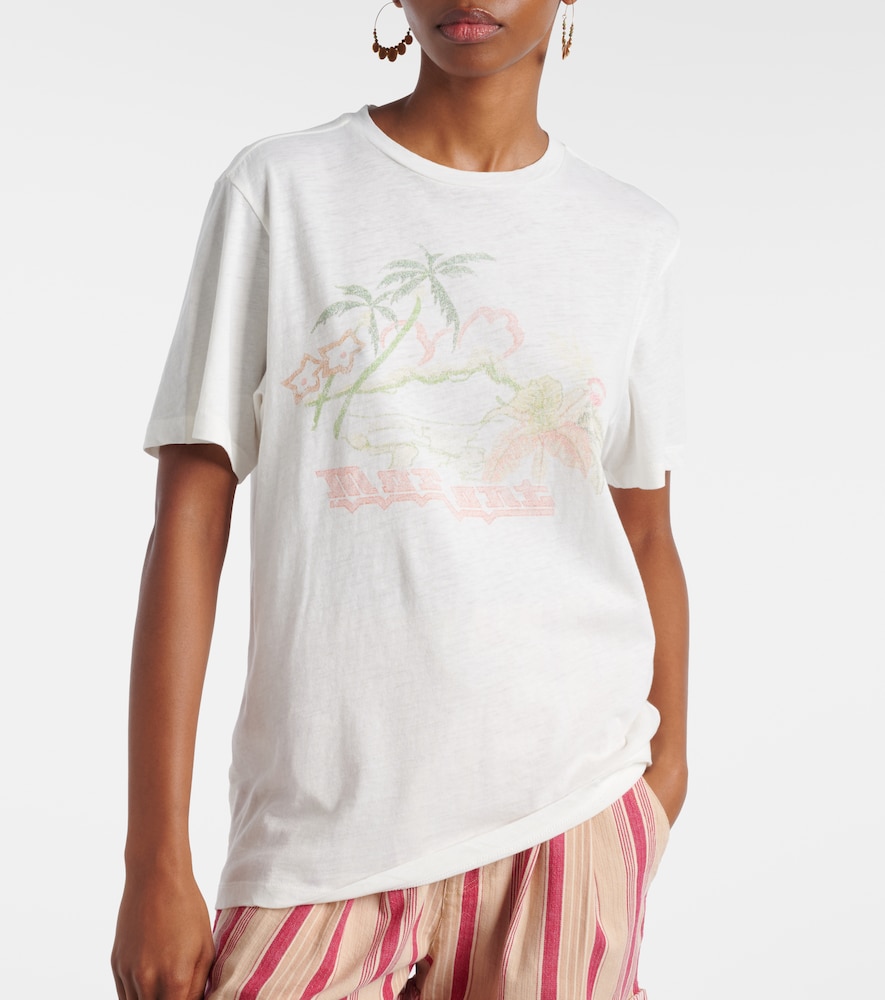 Zewel Printed Cotton T-Shirt