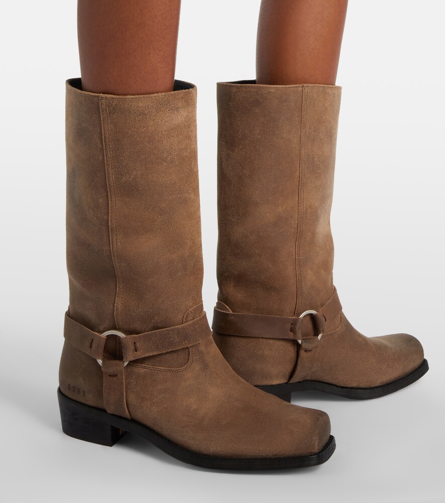 Golden Goose Biker suede mid-calf boots